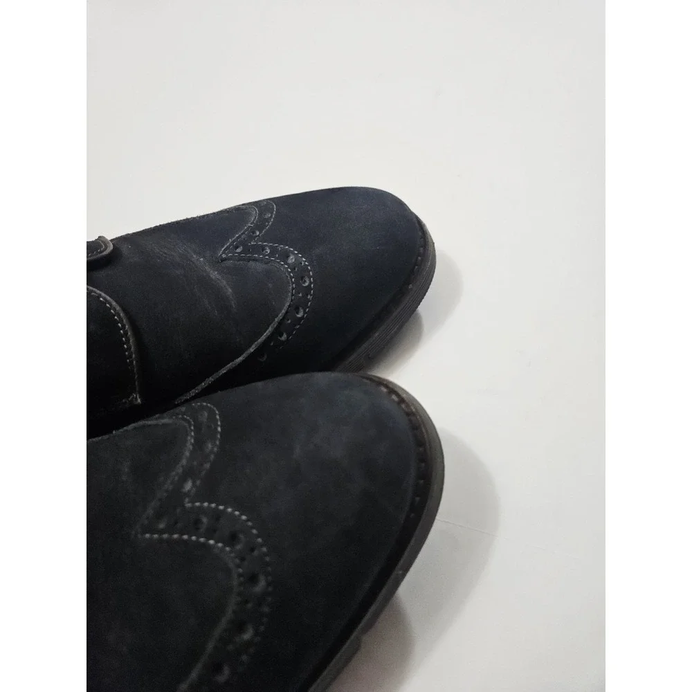 Johnston Murphy J&M 27-2237 Blue Oxford Sheep Skin Casual Shoes Men's Size 10.5M